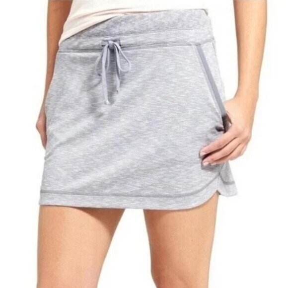 Athleta Dresses & Skirts - Athleta Techie Terry Skirt Heather Gray Women's Size XS